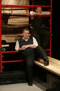  Dan Gordon and Michael Condron in THE BOAT FACTORY, part of Brits Off Broadway at 59E59 Theaters. Photo by Carol Rosegg