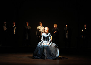 Aedin Moloney, and company of "A Most Dangerous Woman," ©Gerry Goodstein