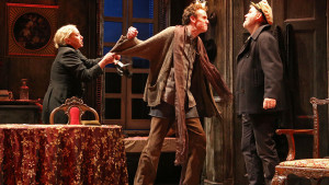 J. Smith-Cameron (as Juno Boyle), Ed Malone (as Johnny Boyle), and Ciarán O’Reilly (as "Captain" Jack Boyle) , ©James Higgins