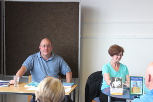 answering questions at westport library