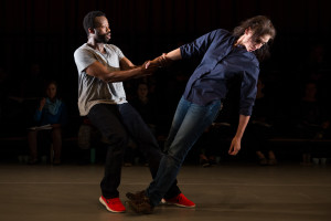 Clifford Samuel and Neve McIntosh in NYTW's THE EVENTS.  Photo by Matthew Murphy