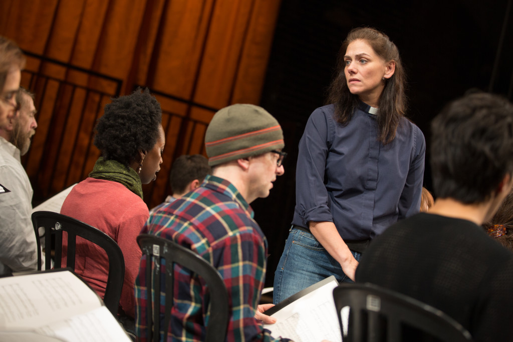 Neve McIntosh in NYTW's THE EVENTS. Photo by Matthew Murphy