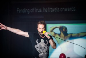 Husband (Robin Adams) has a dream. © Teddy Wolf.