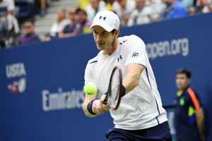 September 7, 2016 - Andy Murray in action against Kei Nishikori in a men's quarterfinal match during the 2016 US Open at the USTA Billie Jean King National Tennis Center in Flushing, NY.