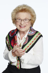 Dr. Ruth sitting photo courtesy of Amazon Publishing