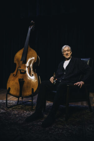 Photo of Sean Gormley and a double bass