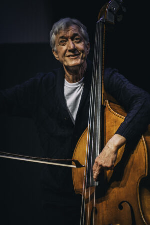 Photo of Sean Gormley and a double bass
