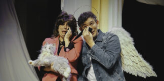 Photo of Zoe Watkins as Gatekeeper and John Charles McLaughlin as Jasper